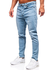 Pantaloni in jeans regular fit da uomo azzurro Bolf 6324