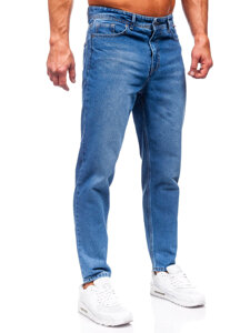 Pantaloni in jeans regular fit da uomo azzurro Bolf GT22