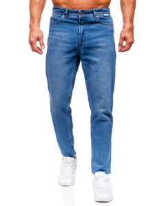 Pantaloni in jeans regular fit da uomo azzurro Bolf GT22