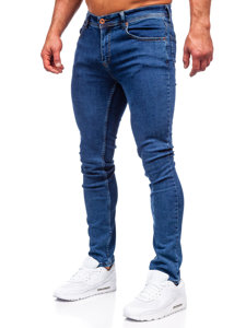 Pantaloni in jeans regular fit da uomo blu Bolf 1122