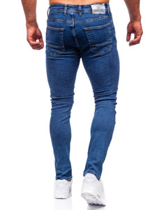 Pantaloni in jeans regular fit da uomo blu Bolf 1122