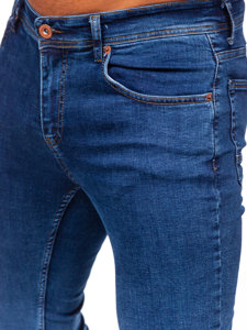 Pantaloni in jeans regular fit da uomo blu Bolf 1122