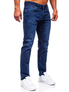 Pantaloni in jeans regular fit da uomo blu Bolf 1133