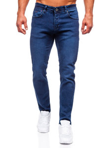 Pantaloni in jeans regular fit da uomo blu Bolf 1133