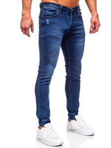 Pantaloni in jeans regular fit da uomo blu Bolf 1969