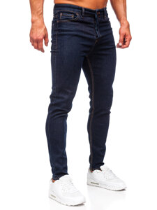 Pantaloni in jeans regular fit da uomo blu Bolf 5310