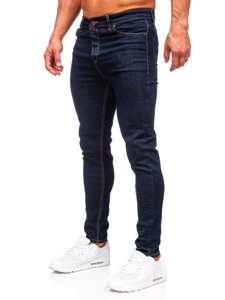 Pantaloni in jeans regular fit da uomo blu Bolf 5310