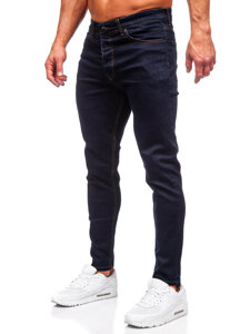 Pantaloni in jeans regular fit da uomo blu Bolf 5372