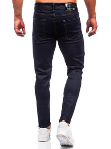 Pantaloni in jeans regular fit da uomo blu Bolf 5372