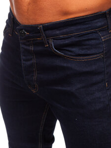 Pantaloni in jeans regular fit da uomo blu Bolf 5372