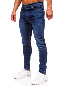 Pantaloni in jeans regular fit da uomo blu Bolf 6020