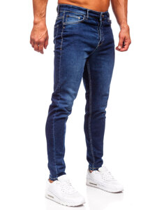 Pantaloni in jeans regular fit da uomo blu Bolf 6020