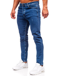 Pantaloni in jeans regular fit da uomo blu Bolf 6052