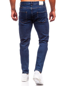 Pantaloni in jeans regular fit da uomo blu Bolf 6058