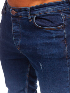 Pantaloni in jeans regular fit da uomo blu Bolf 6058