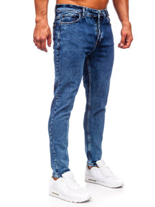 Pantaloni in jeans regular fit da uomo blu Bolf 6067