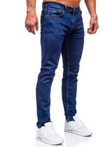 Pantaloni in jeans regular fit da uomo blu Bolf 6558