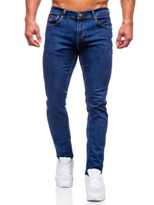 Pantaloni in jeans regular fit da uomo blu Bolf 6558