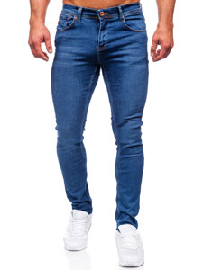 Pantaloni in jeans regular fit da uomo blu Bolf 6767R