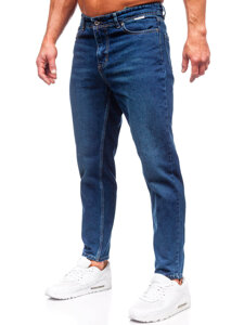 Pantaloni in jeans regular fit da uomo blu Bolf GT21