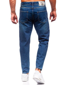 Pantaloni in jeans regular fit da uomo blu Bolf GT21