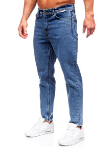 Pantaloni in jeans regular fit da uomo blu Bolf GT24