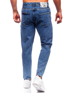 Pantaloni in jeans regular fit da uomo blu Bolf GT24