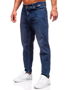 Pantaloni in jeans regular fit da uomo blu Bolf GT27