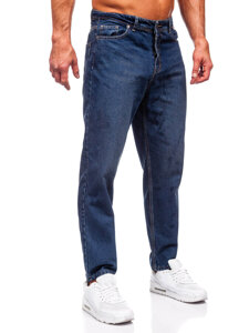 Pantaloni in jeans regular fit da uomo blu Bolf GT27