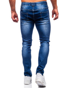 Pantaloni in jeans regular fit da uomo blu Bolf MP021B