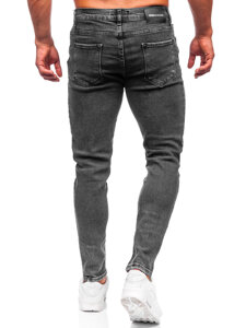 Pantaloni in jeans regular fit da uomo grafite Bolf 6014