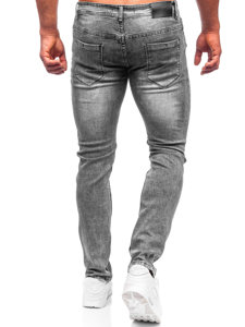 Pantaloni in jeans regular fit da uomo grigi Bolf MP002G