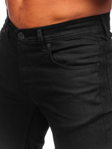 Pantaloni in jeans regular fit da uomo neri Bolf 6525R