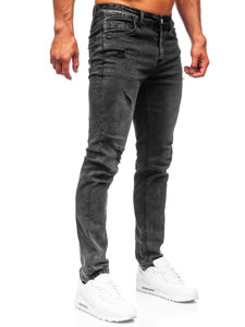 Pantaloni in jeans regular fit da uomo neri Bolf K10009-2