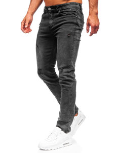 Pantaloni in jeans regular fit da uomo neri Bolf K10009-2