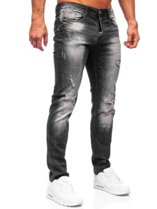 Pantaloni in jeans regular fit da uomo neri Bolf MP002N