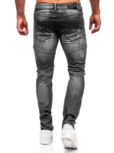 Pantaloni in jeans regular fit da uomo neri Bolf MP0047N