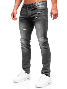 Pantaloni in jeans regular fit da uomo neri Bolf MP0051N