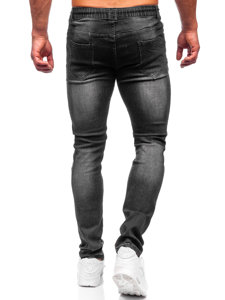 Pantaloni in jeans regular fit da uomo neri Bolf MP021N