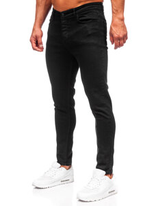 Pantaloni in jeans regular fit da uomo nero Bolf 6036