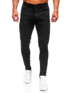 Pantaloni in jeans regular fit da uomo nero Bolf 6036