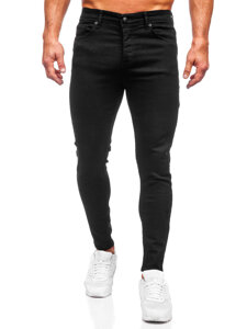 Pantaloni in jeans regular fit da uomo nero Bolf 6094