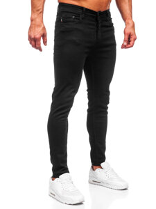 Pantaloni in jeans regular fit da uomo nero Bolf 6097