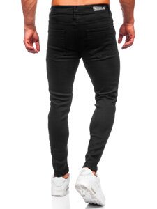 Pantaloni in jeans regular fit da uomo nero Bolf 6097