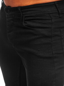 Pantaloni in jeans regular fit da uomo nero Bolf 6097