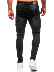 Pantaloni in jeans regular fit da uomo nero Bolf 6156