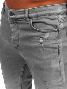 Pantaloni in jeans skinny fit da uomo grafite Bolf 5909