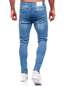 Pantaloni in jeans slim fit da uomo azzurro Bolf 6177