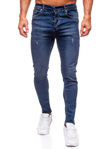 Pantaloni in jeans slim fit da uomo azzurro Bolf 6257