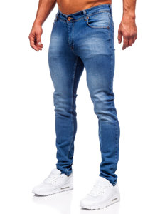 Pantaloni in jeans slim fit da uomo blu Bolf 6528